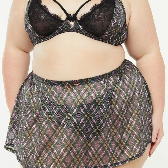 SavageXFenty A Little Tart Plus Size Lingerie 3 Pc Set 44D/3X NWT - Picture 5 of 12